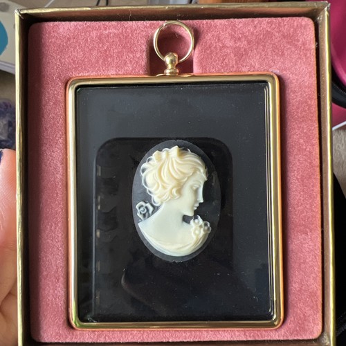 Vintage girl cameo - from, the