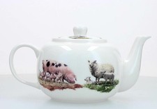 Richard Macneil Fine China Farm Animal Teapot - Lesser & Pavey 2013