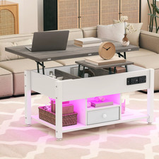 White & Grey 4-in-1 Lift-Top