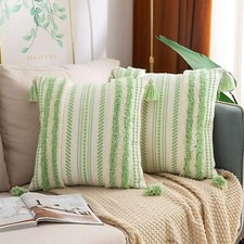 Boho apple green cushion - apple,