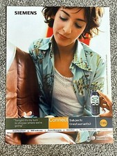 Vintage 2001 UK Magazine Advert Art Picture Siemens C35i Mobile Phone Ad 