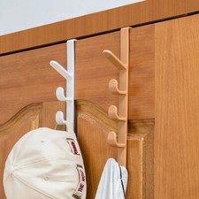 Plastic Hat Hook Rack Over The Door, Bedroom Door Hanger, Clothes Bags Hanging