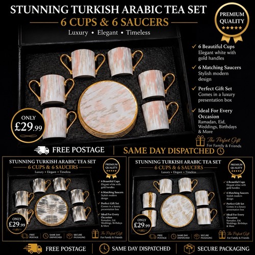 Turkish arabic tea coffee set - tea,