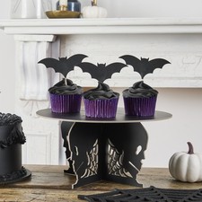 Halloween Bat Food Picks Spooky Party Food Drink Decorative Flags Halloween Bats