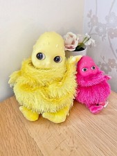 2 x Boobah Plush Soft Toy Vintage Yellow & Pink Rare CBeebies 2003