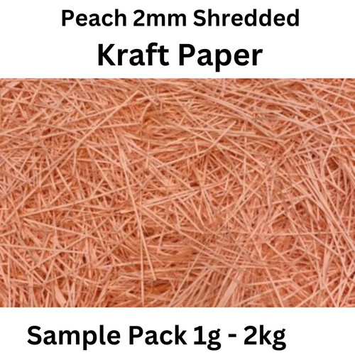 Peach coloured shredded - coloured,