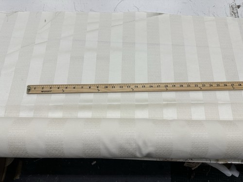 Faux silk striped fabric - faux, 58