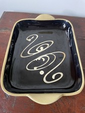 Vintage Slipware Pottery Dish