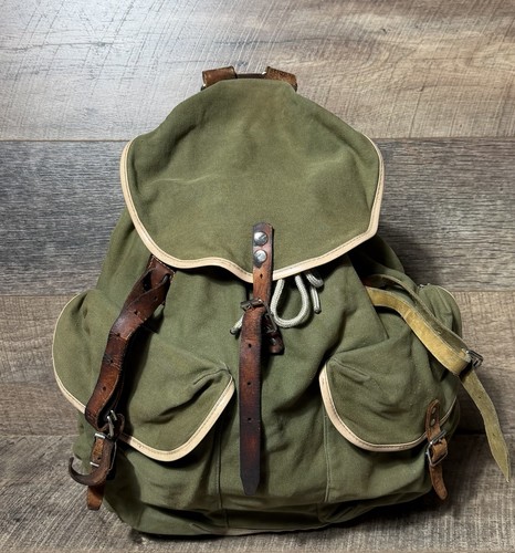 Vintage backpack canvas - vintage,