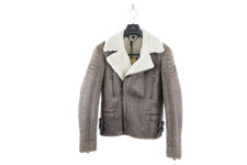 Belstaff Men's Fraser Jacket Brown Size 34 Shearling Lined Leather