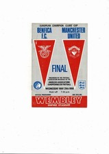 1968 Benfica v Manchester United European Cup Final Football Programme