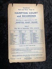 1959 Railway Handbill Rail & River Trips to Kew Gardens Hampton Court Richmond