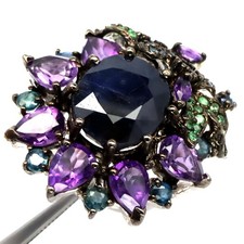 925 Silver Blue Sapphire