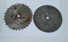 Collection Of Two Vintage Circular Saw Blades