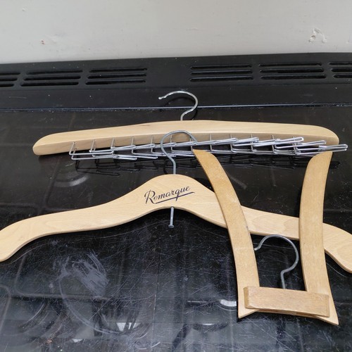 Three vintage wooden - , clothes