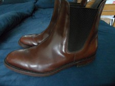 LOAKE BROWN LEATHER CHELSEA BOTS SIZE 9 UK