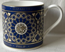 Royal Mint Wedgwood Mug, Diamond Wedding Of Queen Elizabeth And Prince Philip.