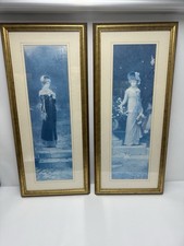 Pair Large Photogravures After