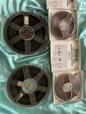 2 X 8” EMI Reel To Reel Spools, 2x 5” Scotch Plastic Spools