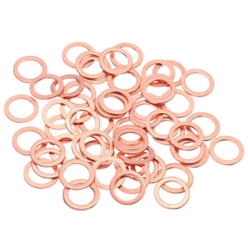 60pcs m10 flat copper - copper, washers