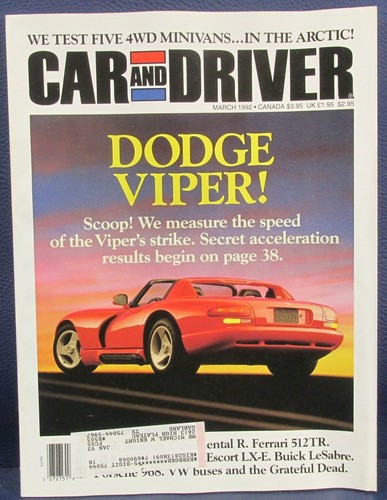 Car and driver magazine - car,