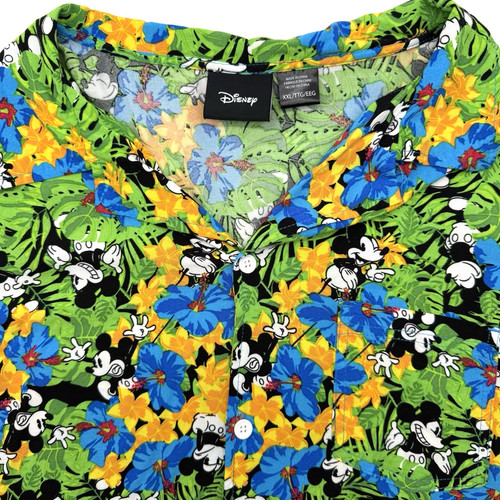 Disney hawaiian shirt floral - disney,