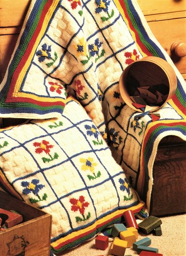 Aran cot blanket cushion - aran,
