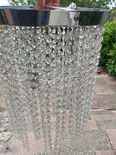 ‘BHS’ CRYSTAL HANGING CHANDELIER CEILING LIGHT. IMMACULATE CONDITION.