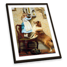 Charles Burton Barber A Secret Place FRAMED ART PRINT Picture Portrait Artwork