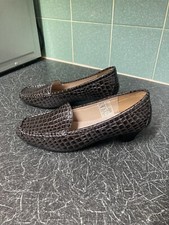 Damart Snakeskin Size 5E Slip On Shoes