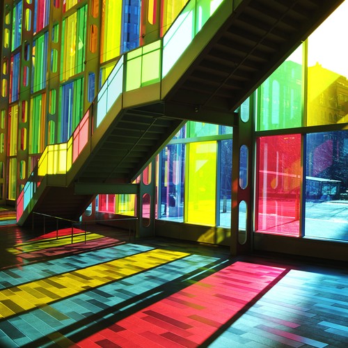 Stained glass coloured - coloured, window