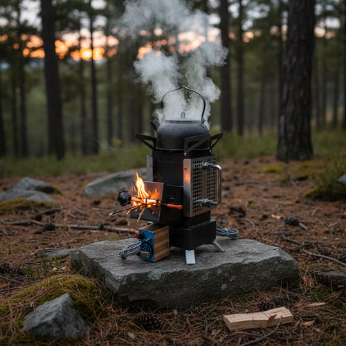Camping rocket stove - camping,