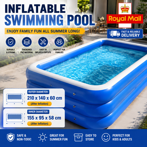 Large family swimming - large,