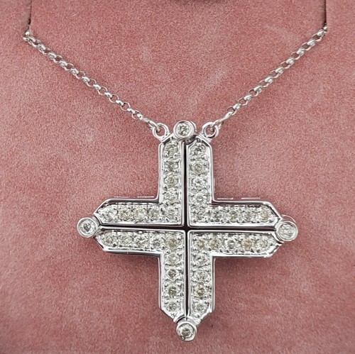 18ct white gold - , 0.72ct