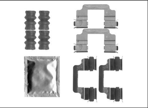 Disc brake pad accessory kit - disc,