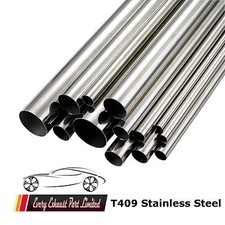 Stainless Steel 409 Exhaust Tube Pipe Multiple Sizes Lengths repair repairs