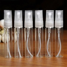UP 100pcs 2/5ml Plastic Spray Bottle Empty Perfume Refill Sample Clear Container
