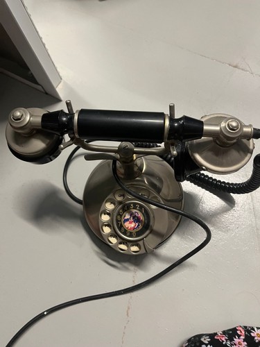 Vintage style rotary telephone - style,