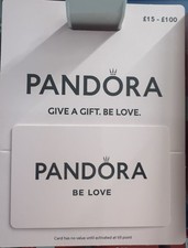 PANDORA GIFT CARD VALUE £100