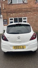 2012 WHITE VAUXHALL CORSA D