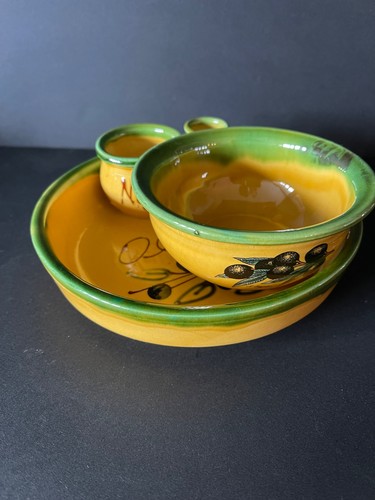 Olives serving dish terracotta - olives,