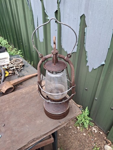 Old vintage hurricane lamp - old,