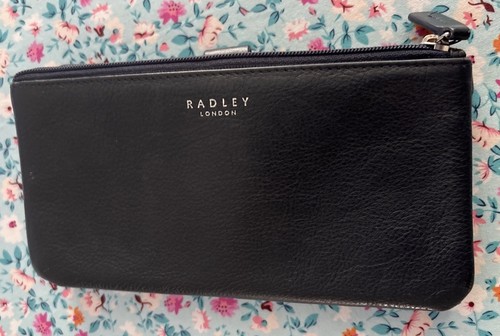 Radley navy leather purse - radley,