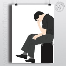 IAN CURTIS Minimalist Music Poster Posteritty Minimal Joy Division Manchester