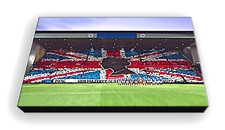 Rangers FC - Respect to the Queen at Ibrox - Wall Hanging Box Canvas 38cm x 26cm