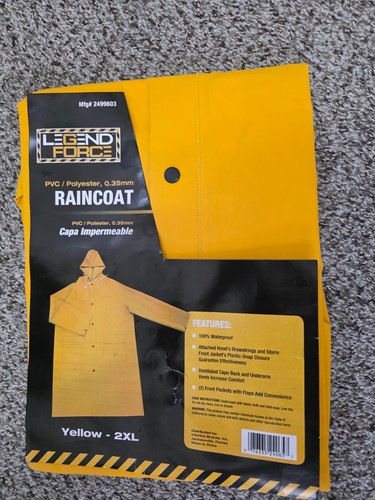 Heavy duty yellow rain coat - rain,
