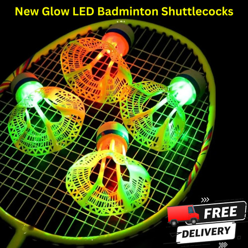 New glow led badminton - new,