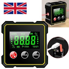 Digital Angle Finder with Laser  Angle Gauge Inclinometer Level 4 Side Magnetic