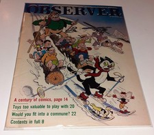 OBSERVER MAGAZINE UK Christmas 1974 DANDY BEANO Marvelman Eagle Denis Gifford