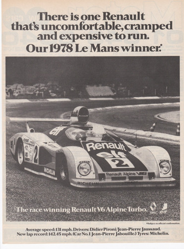 Renault alpine turbo le - v6,